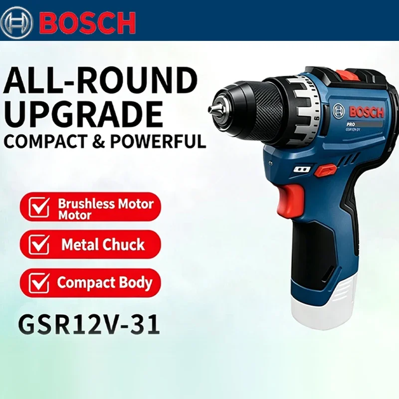Woodworking Workshop - Perceuse électrique sans balais Bosch GSR