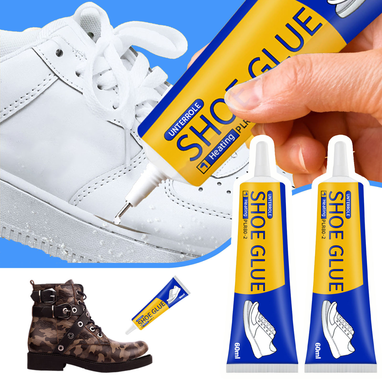 Woodworking Resin - Adhésif transparent pour réparation de chaussures,