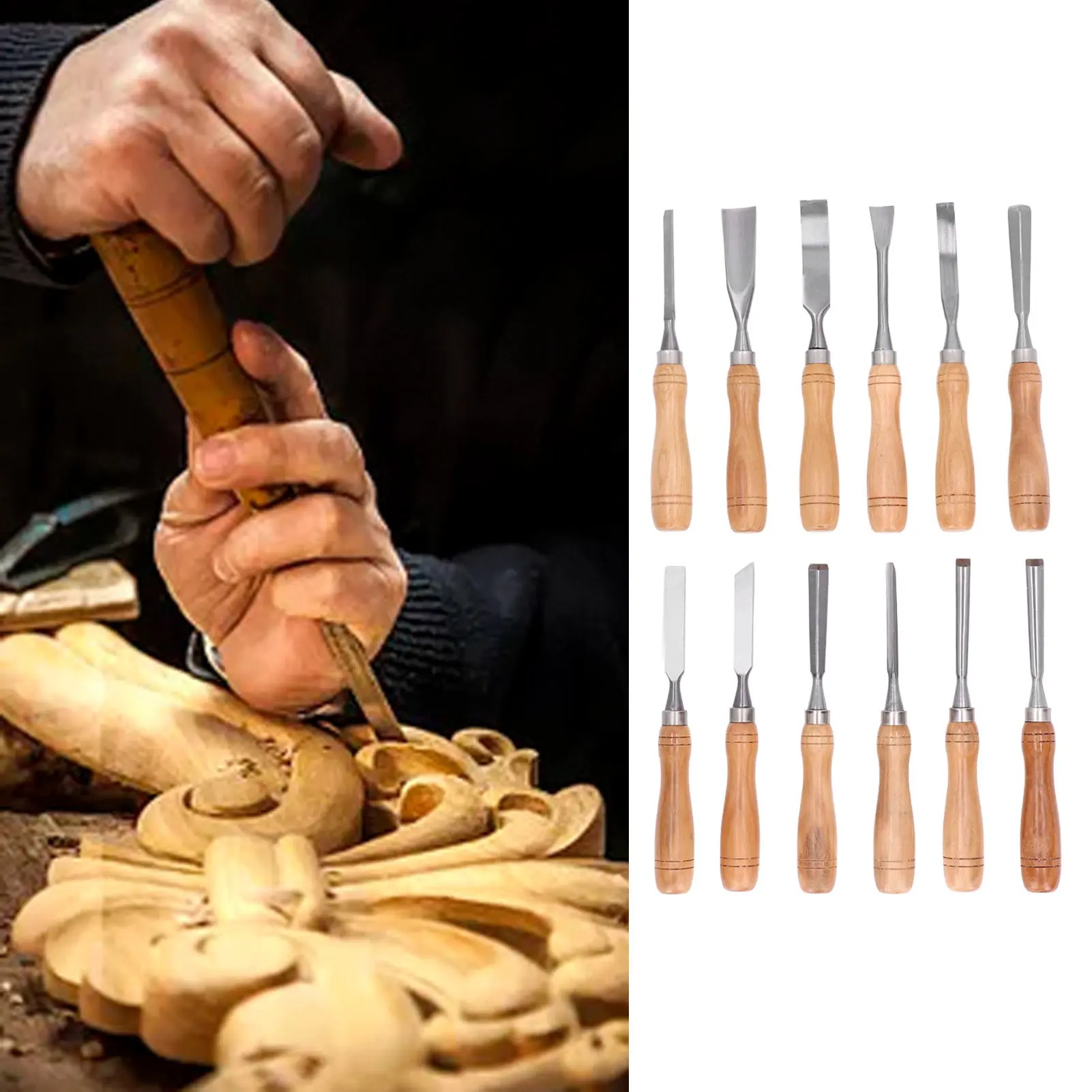 Ensemble de 12 outils de sculp - Wood Chisel Set avis et prix